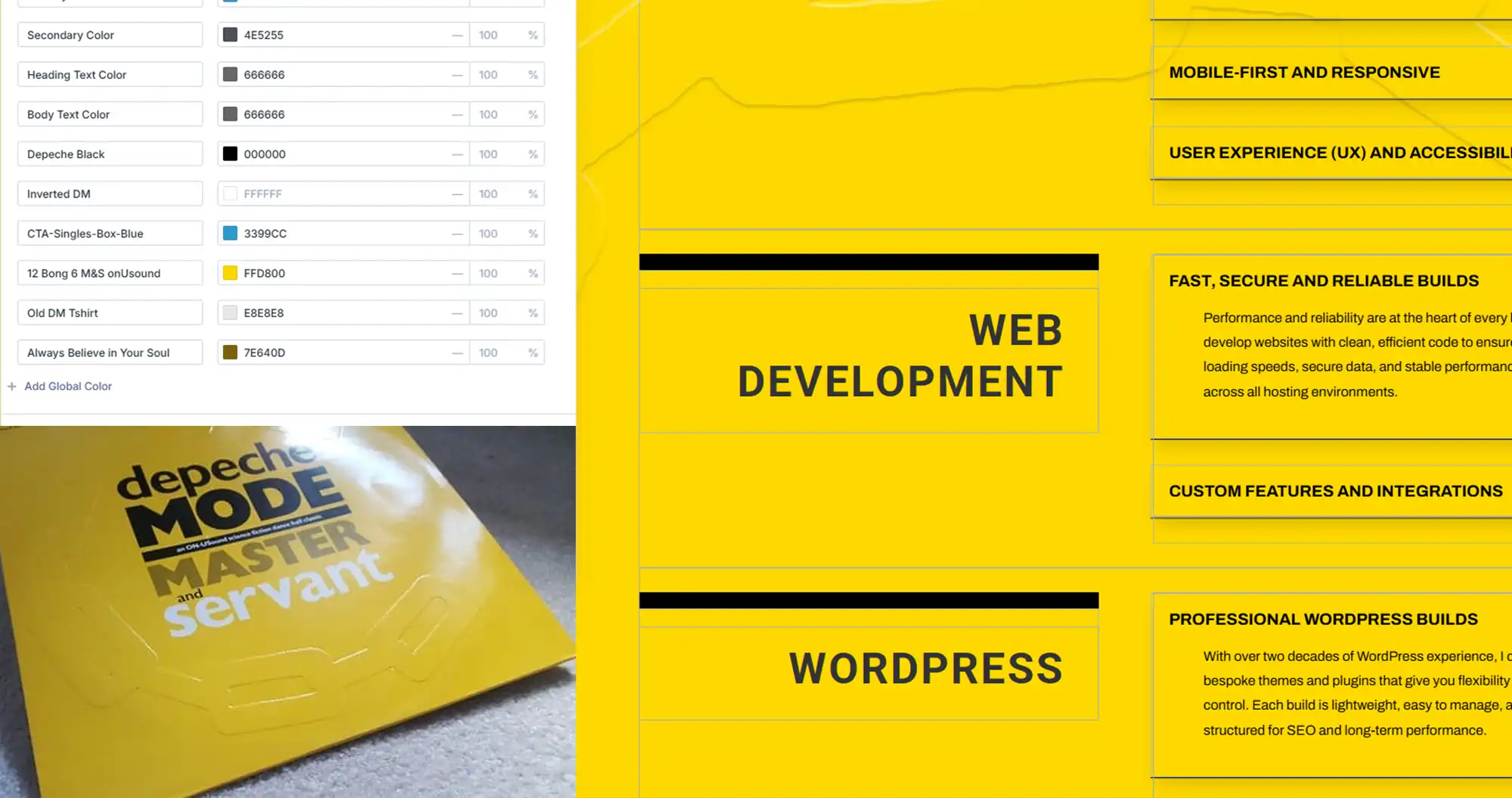 Redeveloping My Website | Divi 5 Rebuild, Modern UX & Depeche-Influenced Design