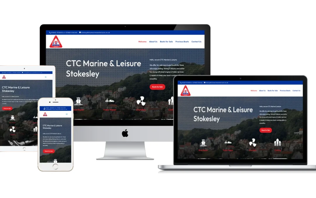CTC Marine & Leisure Website Design Stokesley