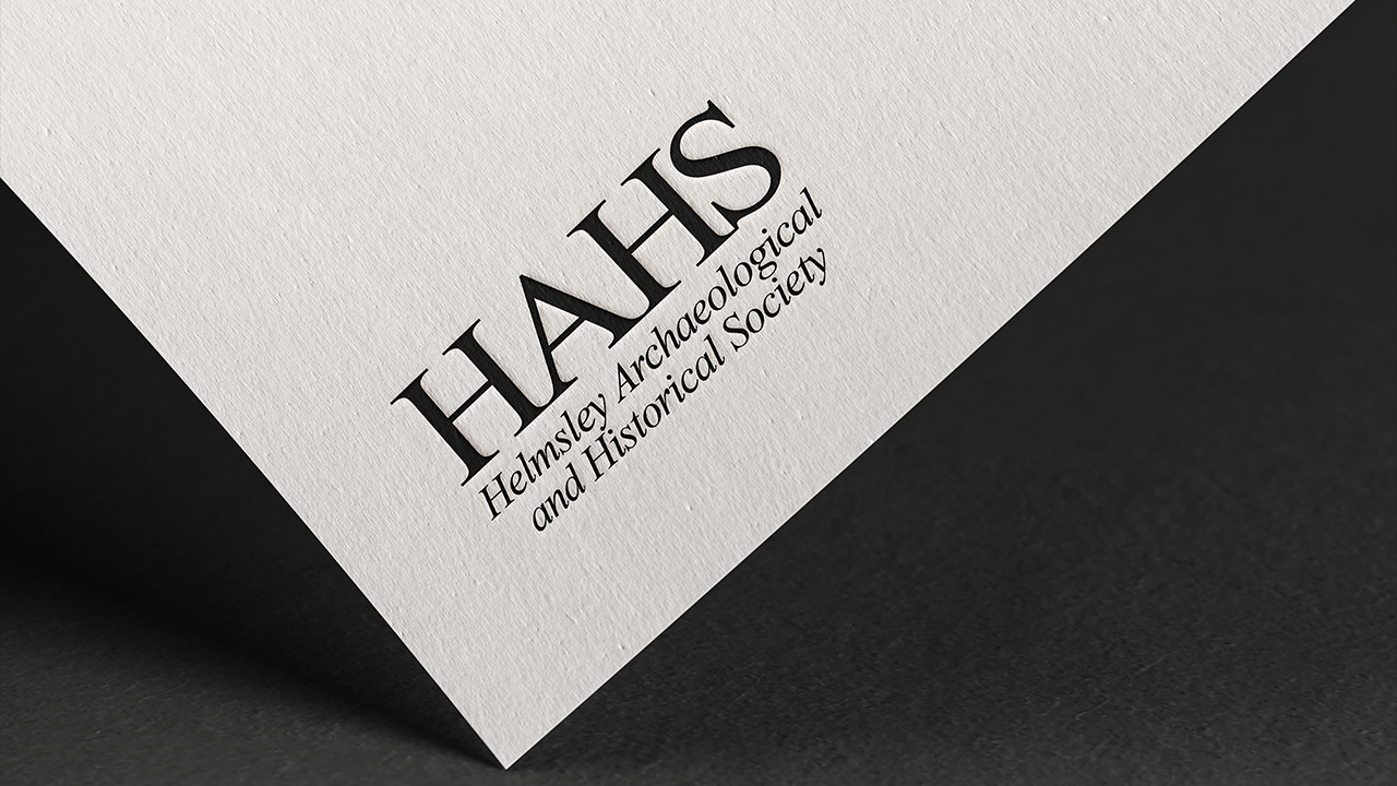 Brand identity, logo design, and WordPress website development for the Helmsley Archaeological and Historical Society, founded in 1950, including digital journal integration and committee training.