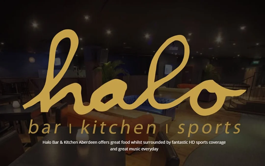 Halo Bar & Kitchen Aberdeen Website & Branding