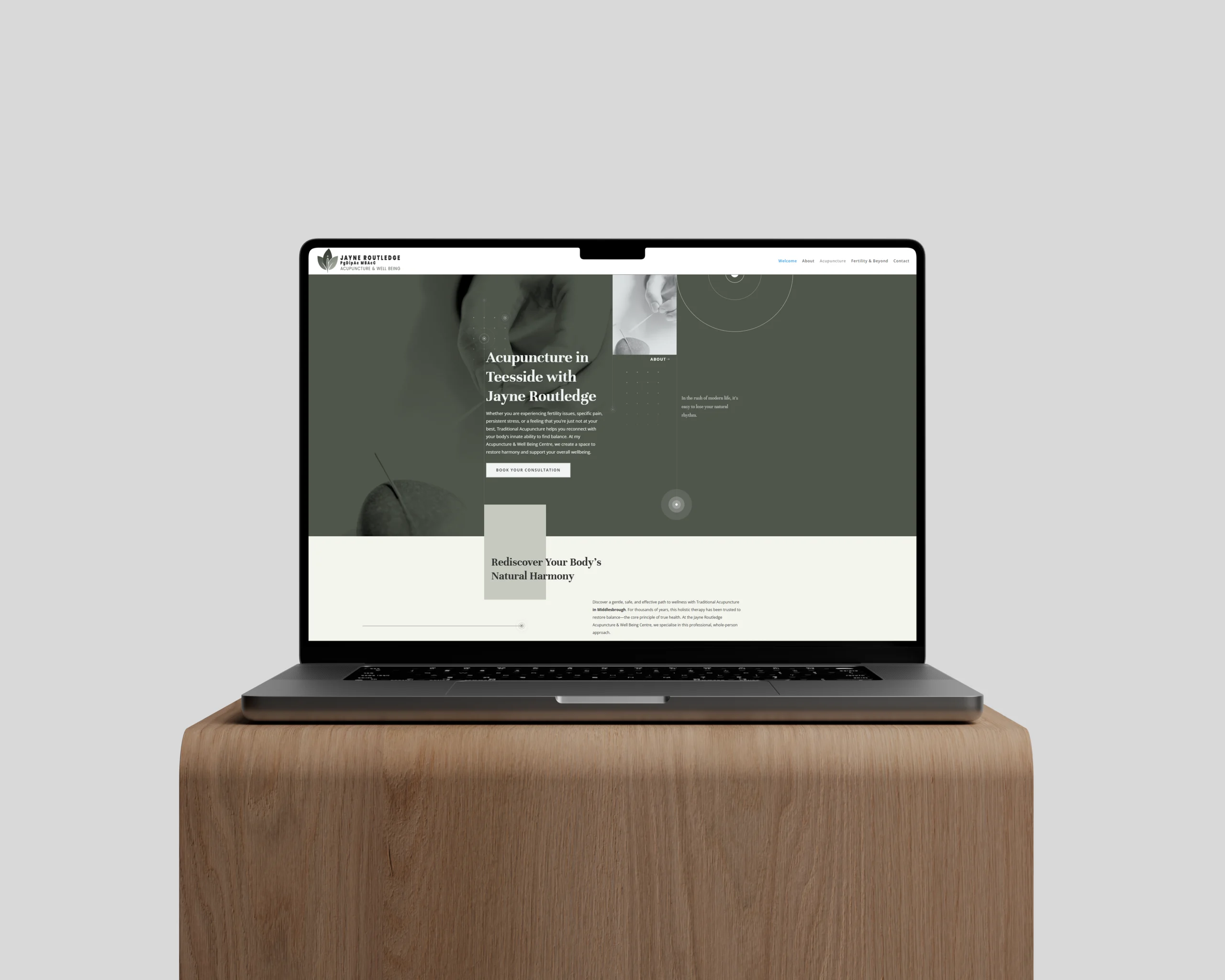 Acupuncture Website Design for Jayne Routledge | John Corner