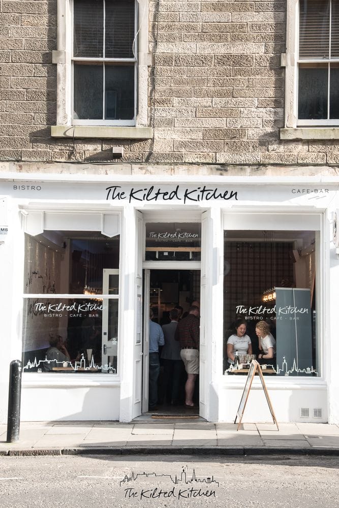 A responsive website for The Kilted Kitchen bistro in Edinburgh, featuring OpenTable booking integration, local SEO and an interactive Stockbridge location map.