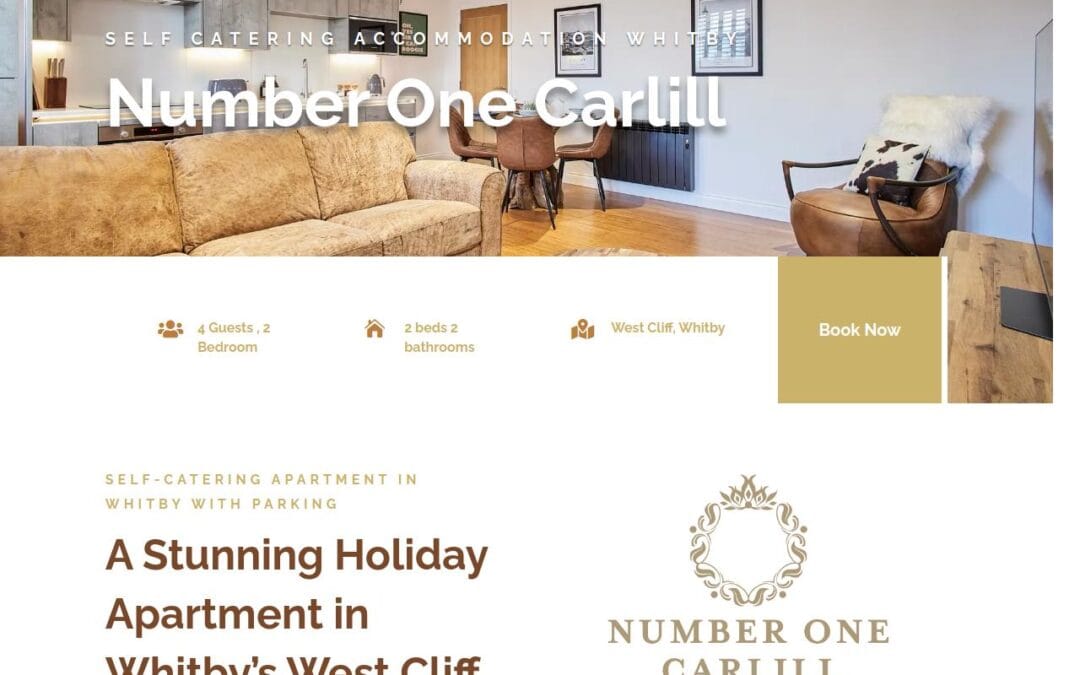 Custom-Built Website for Number One Carlill, Whitby