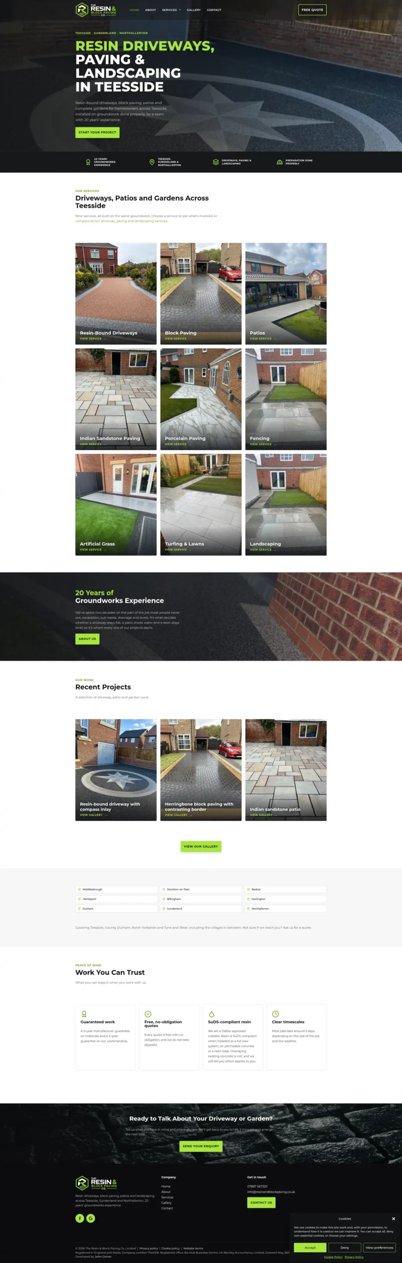 The Resin & Block Paving Co. Limited website